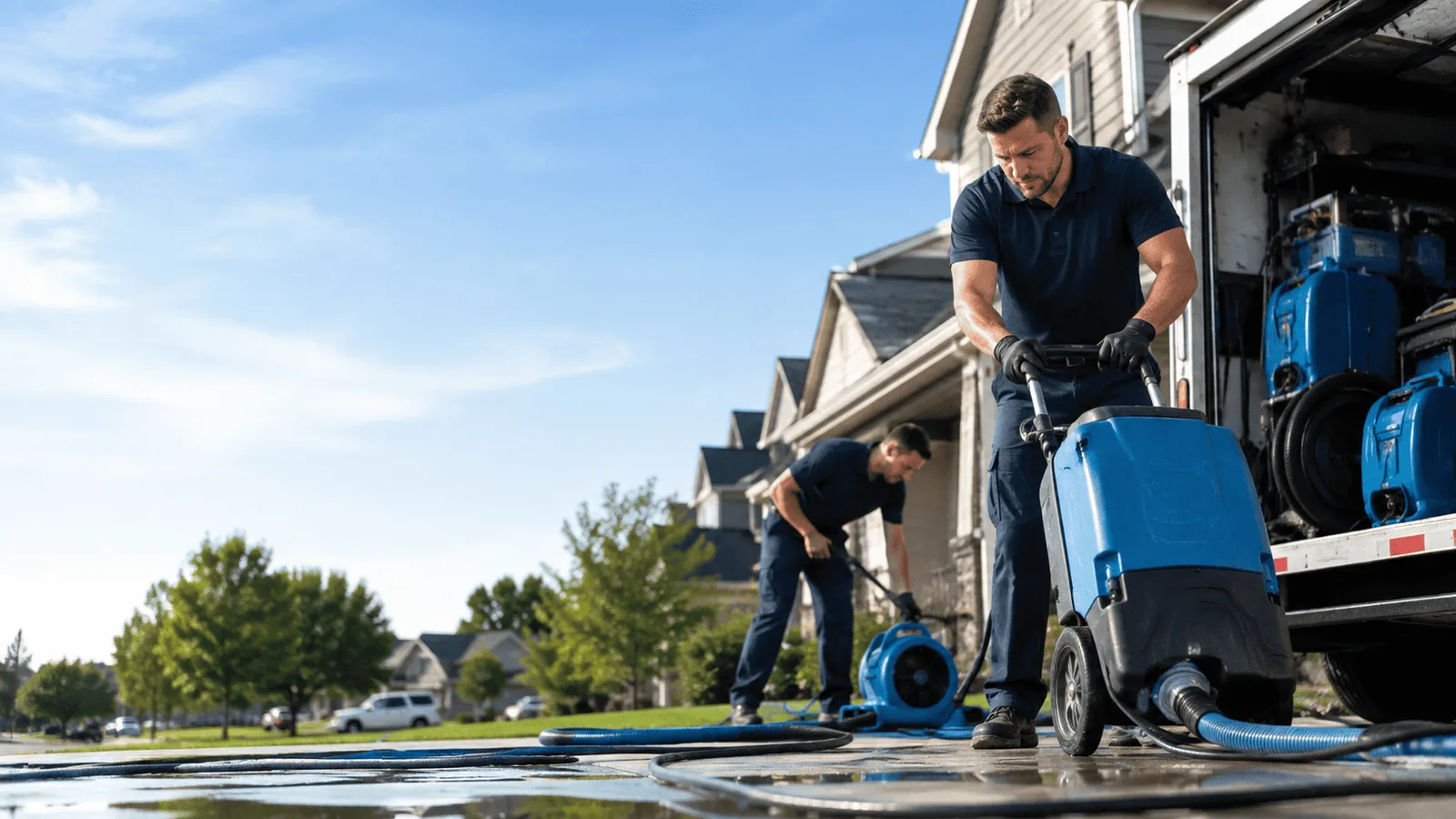 Dehumidification being performed in Ouaquaga, NY